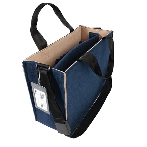 SIGEL BA420 Desk Sharing Bag Classic, Organizer für mobiles Arbeiten, absolut sicherer Stand: für Laptop bis 15,4 Zoll und Unterlagen, Synthetischer Filz, blau-beige, Medium 36 x 15 x 28 cm SIGEL BA420 Desk Sharing Bag Classic, Organizer für mobiles Arbeiten, absolut sicherer Stand: für Laptop bis 15,4 Zoll und Unterlagen, Synthetischer Filz, blau-beige, Medium 36 x 15 x 28 cm von Sigel