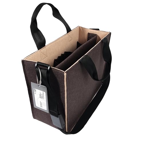 SIGEL BA422 Desk Sharing Bag Classic, Organizer für mobiles Arbeiten, absolut sicherer Stand: für Laptop bis 15,4 Zoll und Unterlagen, Synthetischer Filz, braun-beige, Medium 36 x 15 x 28 cm SIGEL BA422 Desk Sharing Bag Classic, Organizer für mobiles Arbeiten, absolut sicherer Stand: für Laptop bis 15,4 Zoll und Unterlagen, Synthetischer Filz, braun-beige, Medium 36 x 15 x 28 cm von Sigel