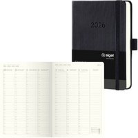 SIGEL Buchkalender Conceptum 2026 schwarz von Sigel