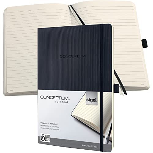 SIGEL CO301 Premium Notizbuch liniert, A4+, Softcover, schwarz - Conceptum SIGEL CO301 Premium Notizbuch liniert, A4+, Softcover, schwarz - Conceptum von Sigel