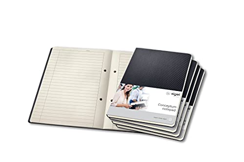 Sigel CO803 Notizblock A5 liniert schwarz, 60 Blatt, aus nachhaltigem Papier, Conceptum - 5er Pack Sigel CO803 Notizblock A5 liniert schwarz, 60 Blatt, aus nachhaltigem Papier, Conceptum - 5er Pack von Sigel