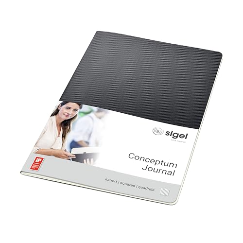 Sigel CO860 Notizheft A4 kariert schwarz, 64 Seiten, aus nachhaltigem Papier, Conceptum Sigel CO860 Notizheft A4 kariert schwarz, 64 Seiten, aus nachhaltigem Papier, Conceptum von Sigel