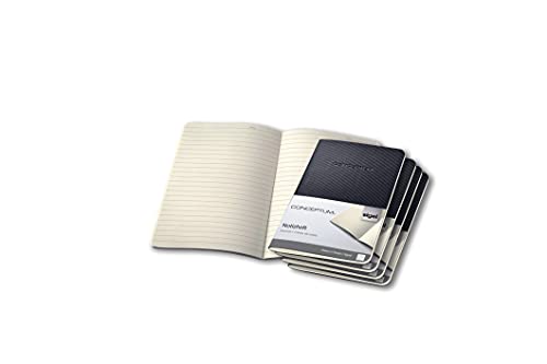 Sigel CO865 Notizheft A6 liniert schwarz, 64 Seiten, aus nachhaltigem Papier, Conceptum - 5er Pack Sigel CO865 Notizheft A6 liniert schwarz, 64 Seiten, aus nachhaltigem Papier, Conceptum - 5er Pack von Sigel