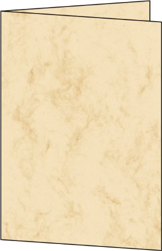 SIGEL DC504 Klappkarten Faltkarten blanko, marmoriert beige, A5, Edelkarton 185 g, 25 Stück SIGEL DC504 Klappkarten Faltkarten blanko, marmoriert beige, A5, Edelkarton 185 g, 25 Stück von Sigel
