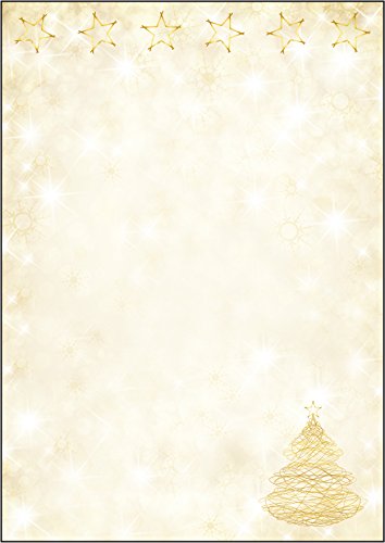 SIGEL DP083 Briefpapier Weihnachten "Graceful Christmas", DIN A4, 100 Blatt, aus nachhaltigem Papier, Weihnachtsbriefpapier, für Weihnachtspost, Angebote, Einladung, Menükarte SIGEL DP083 Briefpapier Weihnachten "Graceful Christmas", DIN A4, 100 Blatt, aus nachhaltigem Papier, Weihnachtsbriefpapier, für Weihnachtspost, Angebote, Einladung, Menükarte von Sigel