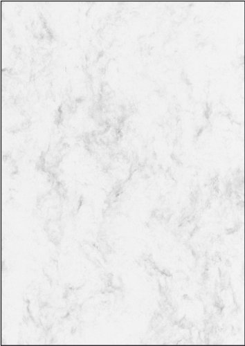 SIGEL DP396 Hochwertiger marmorierter Karton / Marmor-Papier / Urkundenpapier grau, A4, 50 Blatt, Motiv beidseitig, 200 g, aus nachhaltigem Papier von Sigel