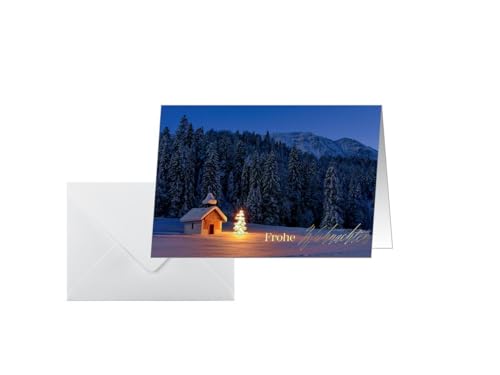 SIGEL DS096 Premium Weihnachtskarten-Set Christmas Chapel, A6, 10 Karten mit Umschlägen, optimal zum Bedrucken, aus nachhaltigem Papier SIGEL DS096 Premium Weihnachtskarten-Set Christmas Chapel, A6, 10 Karten mit Umschlägen, optimal zum Bedrucken, aus nachhaltigem Papier von Sigel