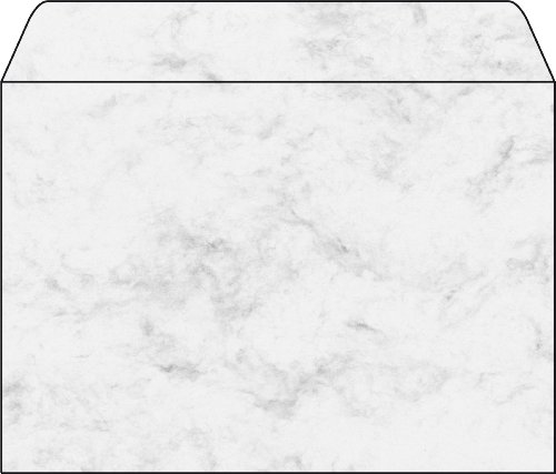 SIGEL DU202 Briefumschläge Marmor grau, C5, 25 Stück, gummiert von Sigel