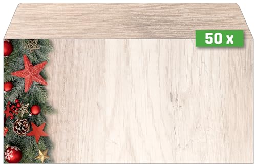 SIGEL DU442 Briefumschläge Weihnachten "Chalet Style", gummiert, DIN lang, 50 Stück, aus nachhaltigem Papier SIGEL DU442 Briefumschläge Weihnachten "Chalet Style", gummiert, DIN lang, 50 Stück, aus nachhaltigem Papier von Sigel