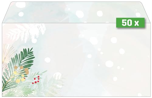 SIGEL DU481 Briefumschläge Weihnachten "Christmas Forest Watercolor", gummiert, DIN lang, 50 Stück, aus nachhaltigem Papier SIGEL DU481 Briefumschläge Weihnachten "Christmas Forest Watercolor", gummiert, DIN lang, 50 Stück, aus nachhaltigem Papier von Sigel