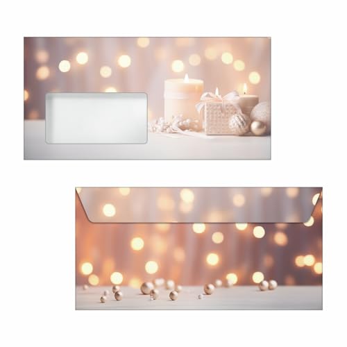 SIGEL DU634 Weihnachts-Umschlag "Golden Glow" gold/beige/champagne, gummiert, DIN lang, 50 Stück SIGEL DU634 Weihnachts-Umschlag "Golden Glow" gold/beige/champagne, gummiert, DIN lang, 50 Stück von Sigel