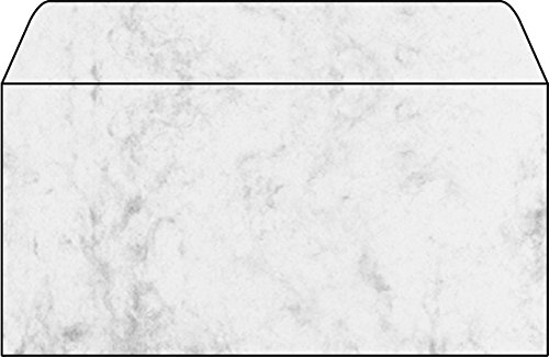 SIGEL Designbriefumschlag, Marmor, Inkjet/Laser/Kopierer, Spezialpapier, 90 g/m², gummiert, ohne Fenster, DL, 110 x 220 mm, grau (50 Stück), Sie erhalten 1 Packung á 50 Stück von Sigel