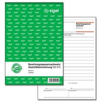 SIGEL Bewirtungskostenbeleg Formularbuch GB515 von Sigel
