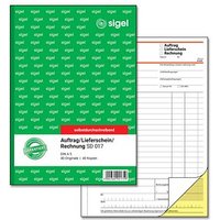 SIGEL Auftrag/Lieferscheine /Rechnungen Formularbuch SD017 von Sigel