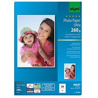 SIGEL Fotopapier IP641 DIN A4 hochglänzend 260 g/qm 50 Blatt von Sigel