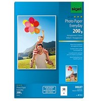 SIGEL Fotopapier IP711 DIN A4 hochglänzend 200 g/qm 50 Blatt von Sigel
