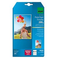 SIGEL Fotopapier IP719 10,0 x 15,0 cm hochglänzend 200 g/qm 72 Blatt von Sigel