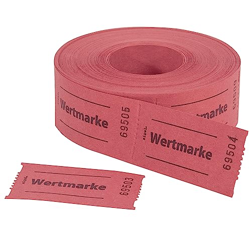 SIGEL GR554 Wertmarken Gutscheinmarken Rolle rot, 500 Bons, aus Recyclingpapier, Essensmarken, Getränkebons SIGEL GR554 Wertmarken Gutscheinmarken Rolle rot, 500 Bons, aus Recyclingpapier, Essensmarken, Getränkebons von Sigel