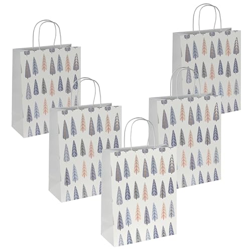 Sigel GT123/5 große Premium Geschenktüten aus Papier, 5er Set, 26 x 33 cm, weiß, blau, gold, Papier-Geschenktaschen Weihnachten Sigel GT123/5 große Premium Geschenktüten aus Papier, 5er Set, 26 x 33 cm, weiß, blau, gold, Papier-Geschenktaschen Weihnachten von Sigel