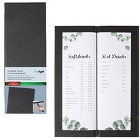 SIGEL Getränkekarten-Mappe DIN A4, 2 Hüllen anthrazit, 1 St. SIGEL Getränkekarten-Mappe DIN A4, 2 Hüllen anthrazit, 1 St. von Sigel