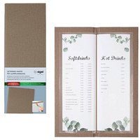 SIGEL Getränkekarten-Mappe DIN A4, 2 Hüllen beige, 1 St. SIGEL Getränkekarten-Mappe DIN A4, 2 Hüllen beige, 1 St. von Sigel