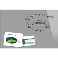 SIGEL Glas-Magnettafel 90,0 x 60,0 cm grau von Sigel