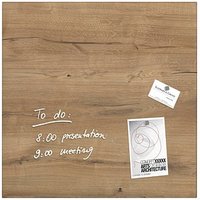 SIGEL Glas-Magnettafel artverum® 48,0 x 48,0 cm Natural Wood von Sigel