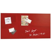 SIGEL Glas-Magnettafel artverum® 91,0 x 46,0 cm rot von Sigel