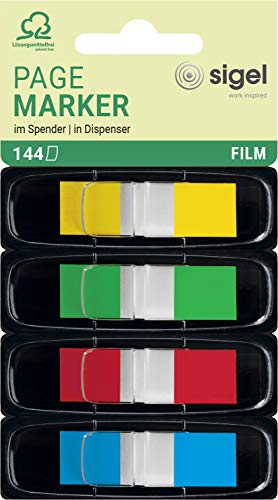 SIGEL HN495 Haftmarker Mini im Spender, 144 Streifen im Format 12 x 43 mm, gelb, grün, rot, blau SIGEL HN495 Haftmarker Mini im Spender, 144 Streifen im Format 12 x 43 mm, gelb, grün, rot, blau von Sigel
