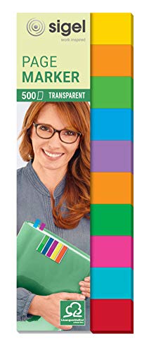SIGEL HN684 Haftmarker Folie, 500 Mini-Streifen, 10 Farben im Format 12,5 x 44 mm SIGEL HN684 Haftmarker Folie, 500 Mini-Streifen, 10 Farben im Format 12,5 x 44 mm von Sigel