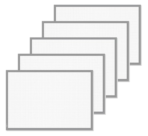 SIGEL HO260 Papier-Schreibtischunterlage zum Abreißen kariert, Notizblock grau, 5 Stück, ca. DIN A2 - extra groß, 30 Blatt, Schreibunterlage SIGEL HO260 Papier-Schreibtischunterlage zum Abreißen kariert, Notizblock grau, 5 Stück, ca. DIN A2 - extra groß, 30 Blatt, Schreibunterlage von Sigel