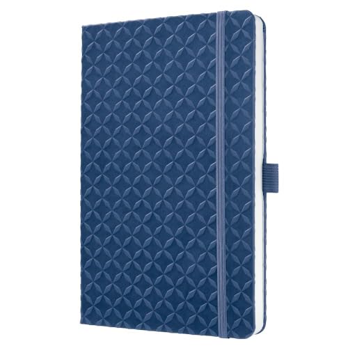 Sigel JN101 Notizbuch A5 liniert dunkelblau, Tagebuch Jolie, Hardcover, Gummiband, Stifteschlaufe, Einstecktasche, vegan, aus nachhaltigem Papier Sigel JN101 Notizbuch A5 liniert dunkelblau, Tagebuch Jolie, Hardcover, Gummiband, Stifteschlaufe, Einstecktasche, vegan, aus nachhaltigem Papier von Sigel