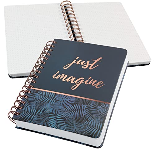 SIGEL JN603 Spiralblock A5 dotted Notizblock Bullet Journal Jolie, dickes 120g Papier, 240 Seiten, blau/schwarz, vegan, aus nachhaltigem Papier hergestellt SIGEL JN603 Spiralblock A5 dotted Notizblock Bullet Journal Jolie, dickes 120g Papier, 240 Seiten, blau/schwarz, vegan, aus nachhaltigem Papier hergestellt von Sigel