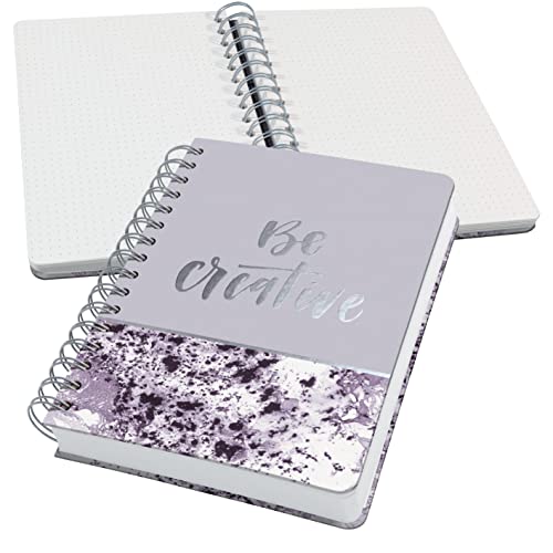 SIGEL JN607 Spiralblock A5 dotted Notizblock Bullet Journal Jolie, dickes 120g Papier, 240 Seiten, violett/weiß, vegan, aus nachhaltigem Papier hergestellt SIGEL JN607 Spiralblock A5 dotted Notizblock Bullet Journal Jolie, dickes 120g Papier, 240 Seiten, violett/weiß, vegan, aus nachhaltigem Papier hergestellt von Sigel