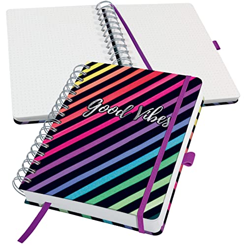 SIGEL JN651 Spiralblock A5 dotted, Notizblock Bullet Journal Jolie, dickes 120g Papier, 240 Seiten, mit Leseband, Stiftschlaufe, Gummiband, vegan, aus nachhaltigem Papier hergestellt SIGEL JN651 Spiralblock A5 dotted, Notizblock Bullet Journal Jolie, dickes 120g Papier, 240 Seiten, mit Leseband, Stiftschlaufe, Gummiband, vegan, aus nachhaltigem Papier hergestellt von Sigel