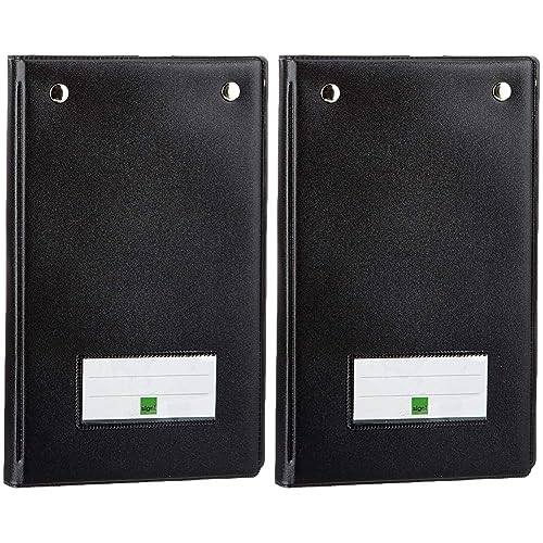SIGEL KC626 Kassenblockmappe mit 2 Metallklemmen und Stifthalter, für 10x16,5 cm (Packung mit 2) von Sigel