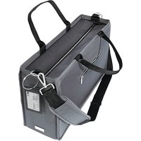 SIGEL Laptoptasche Premium Recycling-PET dunkelgrau BA413 bis 44,0 cm (17,3 Zoll) von Sigel