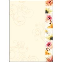 SIGEL Motivpapier Flowerstyle Motiv DIN A4 90 g/qm 50 Blatt von Sigel