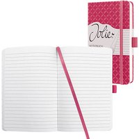 SIGEL Notizbuch Jolie® ca. DIN A6 liniert, fuchsia pink Hardcover 174 Seiten von Sigel