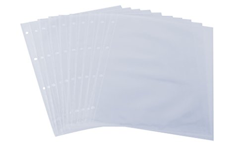 SIGEL SM190 Einzel-Transparenthüllen für A4 Speisekarten-Mappen mit Buchschrauben-Bindung von SIGEL, 10 Stück, strapazierfähig und leicht abwischbar von Sigel