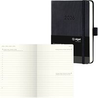 SIGEL Taschenkalender Conceptum 2026 schwarz von Sigel