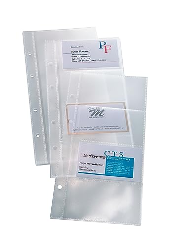 SIGEL VZ350 Hüllen für einreihige Visitenkarten-Ringbücher VZ300 und VZ204, für 80 Karten, 10 Stück SIGEL VZ350 Hüllen für einreihige Visitenkarten-Ringbücher VZ300 und VZ204, für 80 Karten, 10 Stück von Sigel