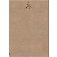 SIGEL Weihnachtsbriefpapier Christmas with Apples Motiv DIN A4 100 g/qm 100 Blatt von Sigel