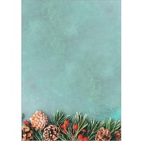SIGEL Weihnachtsbriefpapier Green Christmas Motiv DIN A4 90 g/qm 100 Blatt von Sigel