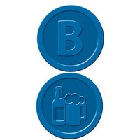 SIGEL Wertchips Bier blau, 100 St. von Sigel