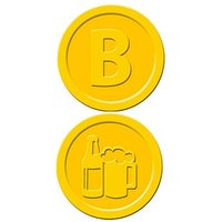 SIGEL Wertchips Bier gelb, 100 St. von Sigel