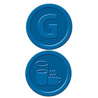 SIGEL Wertchips Getränke blau, 100 St. von Sigel