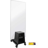 SIGEL Whiteboard-Set mit Ständer Single-use Meet up 90,0 x 180,0 cm weiß/schwarz/silber Aluminium von Sigel