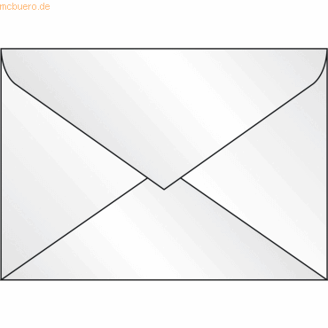 Sigel Briefumschläge C5 nassklebend transparent VE=25 Stück von Sigel