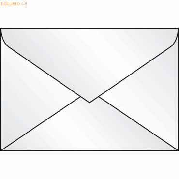 Sigel Briefumschläge C6 nassklebend transparent VE=25 Stück von Sigel